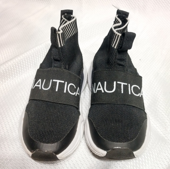 Boy's Size 8 Toddler Nautica Silas Sock Sneakers, Excellent Condition - Picture 4 of 7